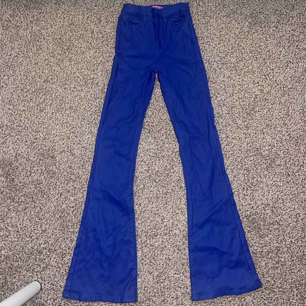 Edikted blue leather pants